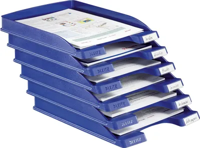 Produktbild von Leitz 52370035, Kunststoff, Blau, A4, Briefumschlag, Letter, Hinweis, Papier, 242 x 330 x 32 mm, 255 x 357 x 35 mm