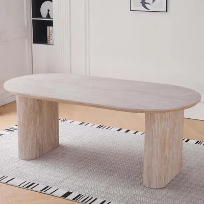 Produktbild von Milton & Oldbrook Eettafel 200 cm Calais Travertinlook