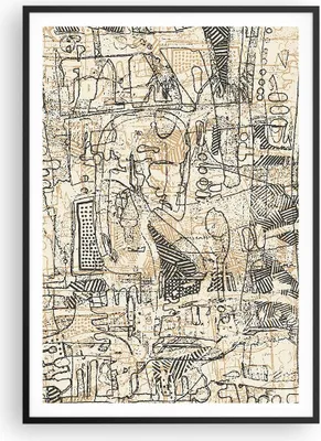 Produktbild von Gerahmtes Poster - Schwarzer Rahmen - Graffiti Kritzeleien Zeichnen - 70x100 cm - Wand Bild - Wanddeko - Wandbilder - Kunstposter - Wandposter - Bilderrahmen - Bilder - Kunstdruck - P2BPA70x100-5047