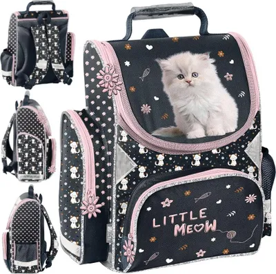 Produktbild von PASO Schulranzen für Mädchen mit Katzenmotiv