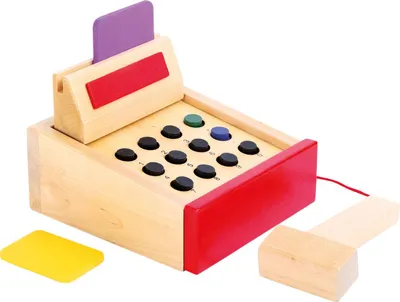 Produktbild von Legler small foot design Spielkasse aus Holz, ca. 16 x 15 x 12 cm