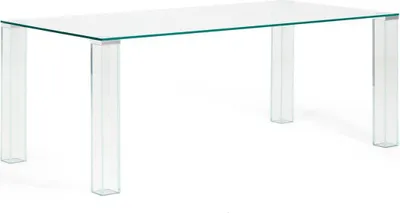 Produktbild von Tisch Adularia 200 x 100 x 75 cm Aluminium Glas Transparent