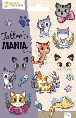 Obrázok produktu pre Clairefontaine Tattoo' Mania, mačky