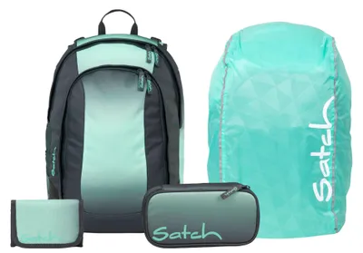 Produktbild von Satch, Schulrucksack-Set AIR Gradient Mint 4-teilig, ab 4./5. Klasse