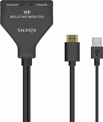 Image de Aisens A123-0654 Splitter Hdmi argent argent One Size