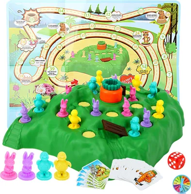 Immagine prodotto di Tartaruga Trappola per coniglietti Gioco da tavolo competitivo interattivo educativo multigiocatore coniglietto