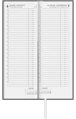 Produktbild von Tagevormerkbuch Leinen 1T/1S 2027