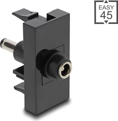 Obrázok produktu pre DeLOCK Easy 45, Samica, Samec, Priamy, Priamy, Čierna, 45 mm