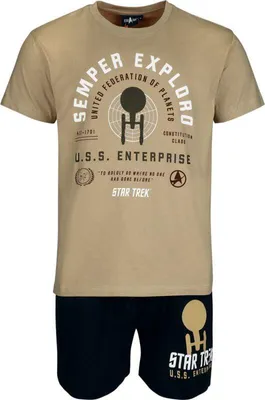 Produktbild von Star Trek Schlafanzug Herren Semper Exploro multicolor L