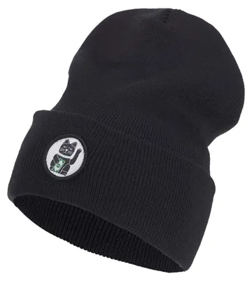 Zdjęcie produktu dla Czarne, oversizowe czapki beanie dla dorosłych