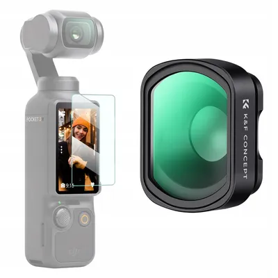 Immagine prodotto di Filtro lente macro 10x magnetico con protezione per lo schermo 2 in 1 per DJI Osmo Pocket 3 / 4 / KF01.2803