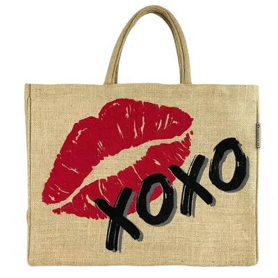 Produktbild von Domelo Einkaufstasche groß Jute Tasche Strandtasche XXL Damen Einkaufskörbe