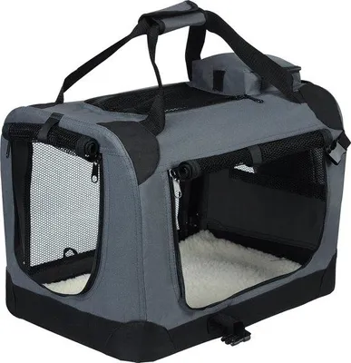 Produktbild von Famanu Hundenbench für Autos - Grau - 70x52x52cm