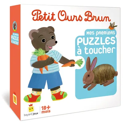 Productafbeelding van Jeu Petit Ours Brun - Mes premiers puzzles à toucher - Dès 1 an
