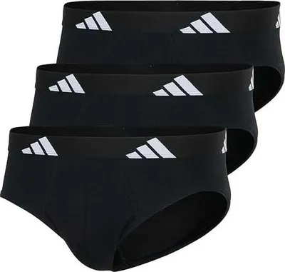 Produktbild von Adidas Underwear Active Flex Baumwolle Slips 3 Einheiten Schwarz M Herren Schwarz M