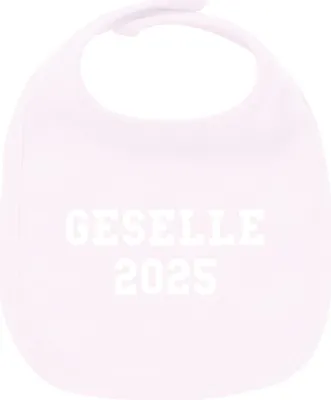Produktbild von Huuraa Unisex Babylatz Geselle 2025 Ausbildung Geschenk Babypink  Baumwolle Geselle 2025 Mitbringsel