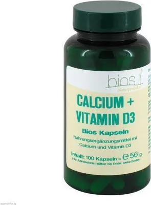 Image de Gélules de calcium et vitamine D3 Bios, 100 gélules