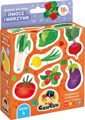 Produktbild von CzuCzu Paarpuzzle Obst und Gemüse 18m+
