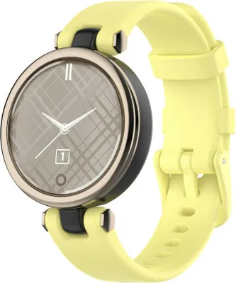 Produktbild von Strap-it Garmin Lily Armband Silikon (Gelb)