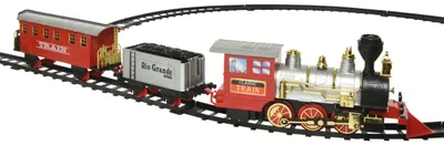 Produktbild von Spielzeug Eisenbahn Lok 2 Waggons & Schienenoval Licht & Geräusche - Kunststoff