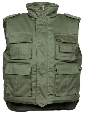 Produktbild von Angler oder Outdoor Steppweste, "Ranger", oliv XL