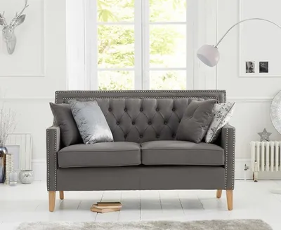 Image de Canapé Chesterfield Coussin Garniture Canapé Coussin Tissu 2 Sièges jvmoebel ®