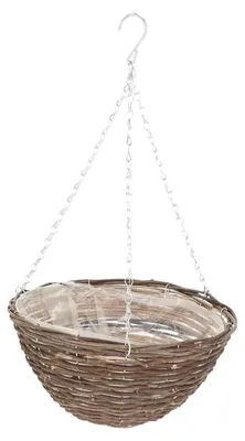 Produktbild von Esschert Design BPH220, Holz, Weiden, Eisen, Korb, Einfarbig, Innen & Außen, Rund