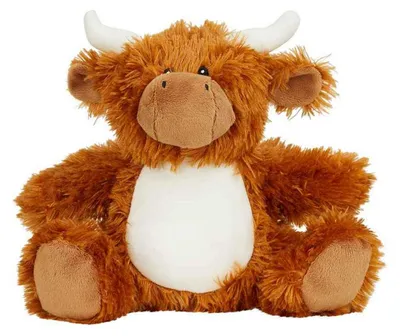 Productafbeelding van Mumbles - "Zippie" Schotse Hooglandkoe knuffel (37 cm) (Bruin)