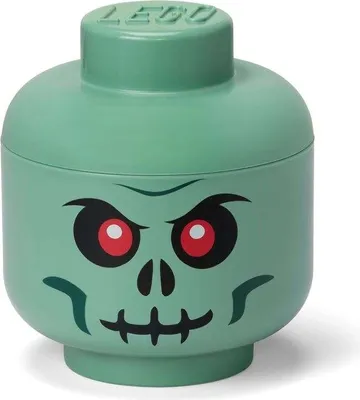 Immagine prodotto di LEGO 40310803 LEGO testa di stoccaggio TESTA DI STOCCAGGIO VERDE SKELETON, S, verde