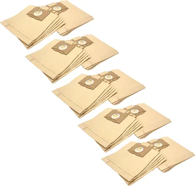 Produktbild von vhbw 50x Staubbeutel kompatibel mit Progress U 414 / 414, 412, 414(x) Staubsauger - 23,5cm x 23cm Sandfarben