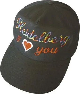 Produktbild von Baseballcap mit Einstickung - I love you Heidelberg - 69265 schwarz