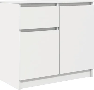 Produktbild von Sideboard mit Schublade Weiß 71x35x65 cm Holzwerkstoff