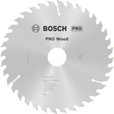 Produktbild von PRO Wood Kreissägeblatt, 180 x 2,6 x 30 mm, Z36