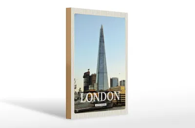 Produktbild von Holzschild Reise 20x30cm London Stadt United Kingdom