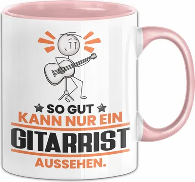 Produktbild von Gitarrist Geschenk Tasse So Gut Kann Nur Ein Gitarrist Aussehen Geschenkidee Kaffee-Becher (Rosa)
