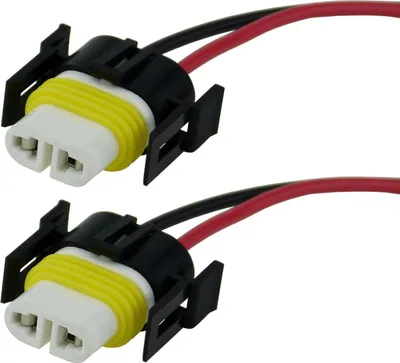 Produktbild von 2x H8 H11 Lampen-Fassung Stecker Sockel Lampenträger Lampe PGJ19 Kabel Keramik