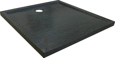 Zdjęcie produktu dla Brodzik uniwersalny do kabiny prysznicowej David 80cm, 5,5 cm SLIM, czarny, struktura