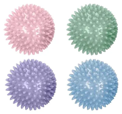 Immagine prodotto di Spokey - Palla massaggiante "Grespi" (confezione da 4) PP11108 (4 cm x 6,5 cm) (colorata)