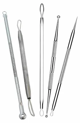 Image de APT Set de 5 aiguilles, mailles et boucles pour l'élimination de l'acné