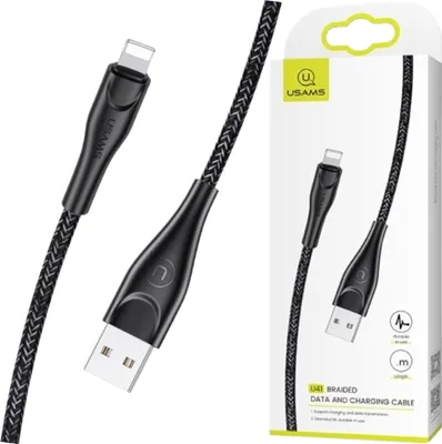 Produktbild von USAMS 3 m Lightning-Kabel, Schnellladung, Schwarz