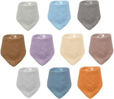 Produktbild von Baby-Kleidung-Set aus 100% Baumwolle, mehrschichtig, superabsorberend, mit justierbaren Knöpfen, für Babys und Kleinkinder
