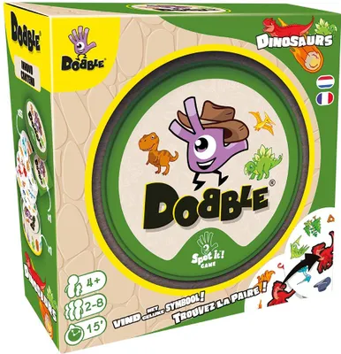 Obrázok produktu pre Asmodee Dobble – Kartová hra Dinosaury – Hra na reakcie pre deti a rodiny