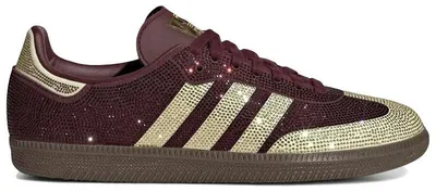 Productafbeelding van adidas Samba OG met strassstenen, marineblauw en warmbeige (dames) - EU 37 1/3