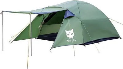 Productafbeelding van Luxe opblaastent – campingtent van premium kwaliteit - eenvoudig in gebruik - Waterdicht - geschikt voor 4 personen