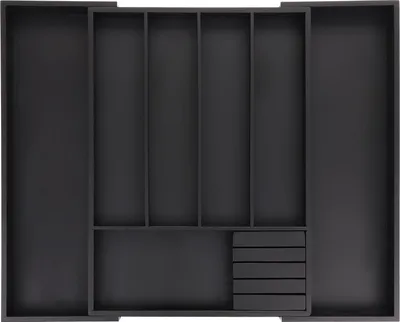 Produktbild von Famanu Besteckkasten ausziehbar - 5-7 Fächer - schwarz