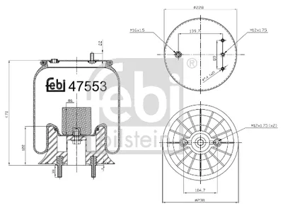 Obrázok produktu pre Vzduchové odpruženie FEBI 47553