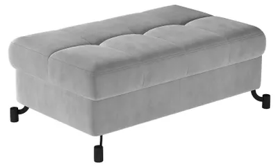 Produktbild von Stilvoller AZARI-Hocker – hellgrau 1