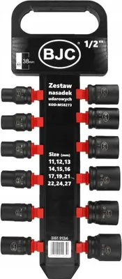 Obrázek produktu pro Sada 12 kovaných nástrčných klíčů BJC 1/2" 11-27mm 14021