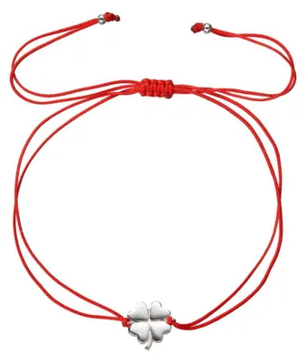 Immagine prodotto di Bracciale cabala rosso con quadrifoglio 13047.3 rosso