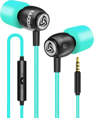 Produktbild von Ludos Clamor In-Ear Headphones with Cable and Microphone, 5 Year Warranty, Premium Audio Quality, Bass, Memory Foam, Reinforced Cable, Call Control